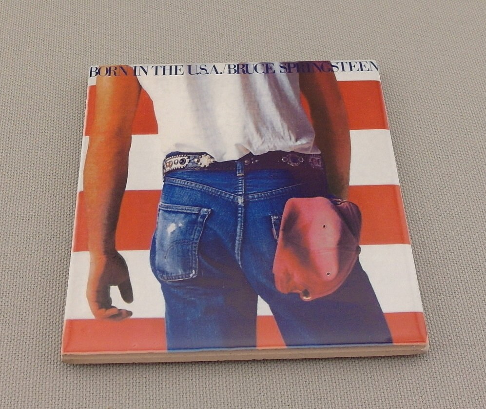 The Boss Bruce Springsteen  Born in the USA Album Beverage Coaster 