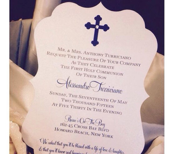 Baptism Invitation Christening Invitation Communion Invitation Confirmation Invitation Religious Invitation Il_570xn