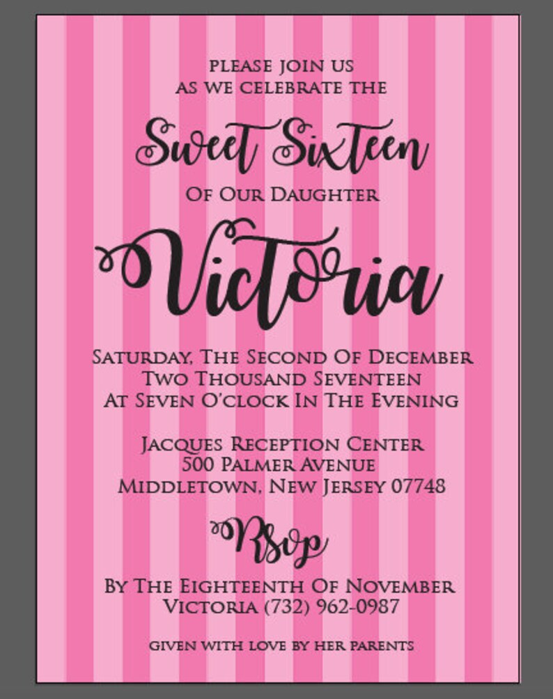 Victorias Secret Invitation Victorias Secret Themed Lingerie Etsy