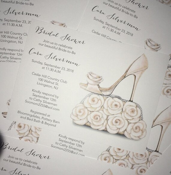 bridaL SHOWER INVITATION Shoe Invitation Bridal Shower Invitation Birthday Invitation Bridal Shower Shoe Invitation Shoe Theme Invitation Il_570xn