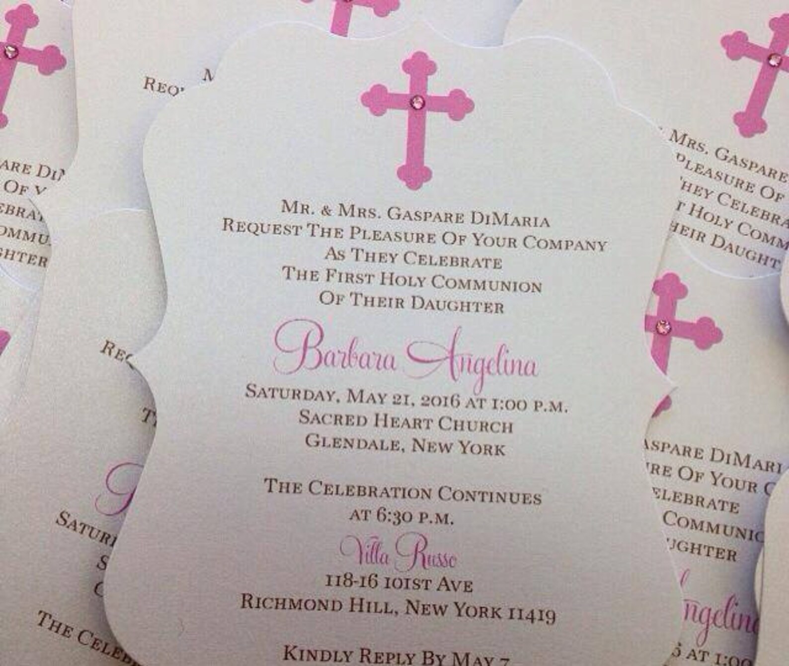 Invitation au baptême Christening Invitation Communion Etsy