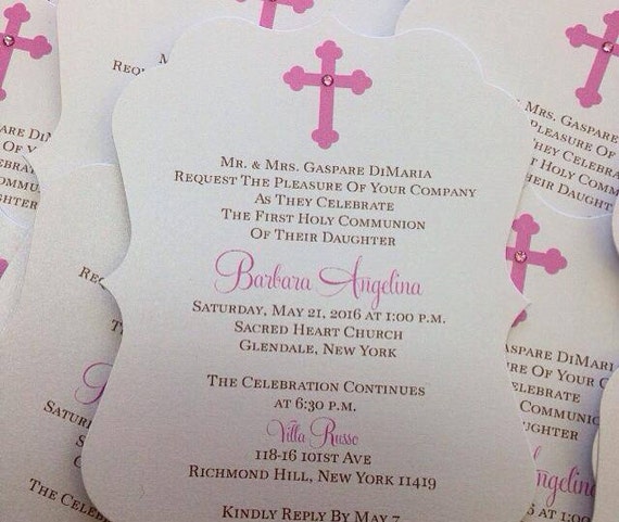 Baptism Invitation Christening Invitation Communion Invitation Confirmation Invitation Religious Invitation Il_570xn