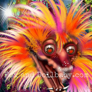 A Fiery Special Edition Art Print by de Shan