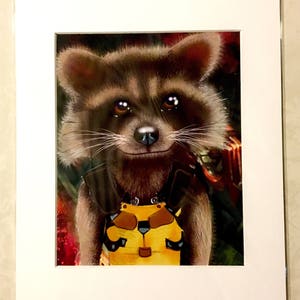 Rocket Raccoon Art Print by deShan