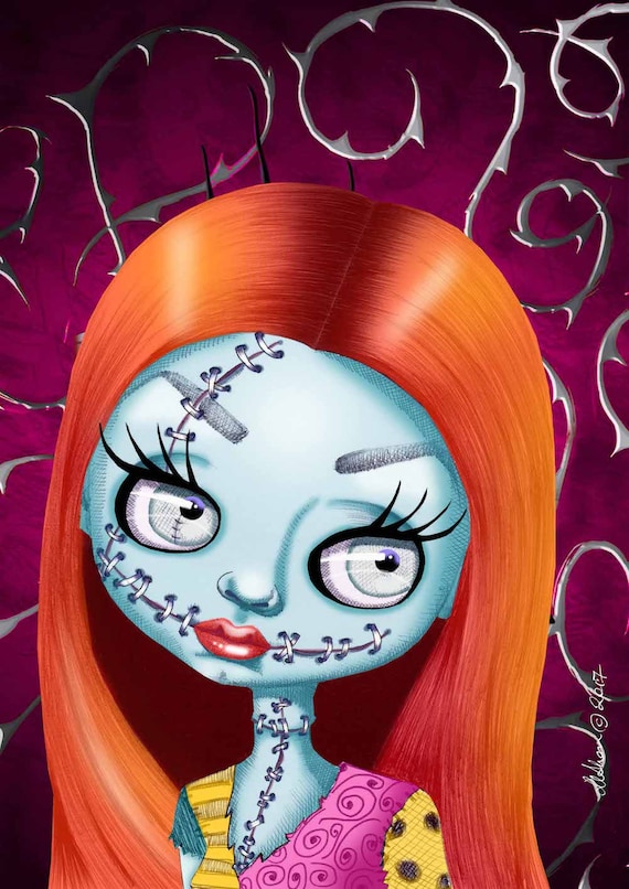 Sally Art Print by Deshan - Etsy Sally Art Print by Deshan - Etsy