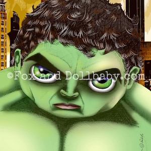Hulk Smash !!  Tirage d’art par deShan
