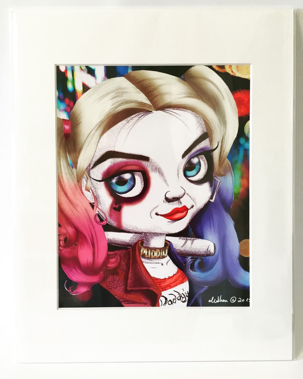 Harley Quinn con la mazza da baseball Suicide Squad interpretata da Margot  Robbie Art Print by deShan -  Italia