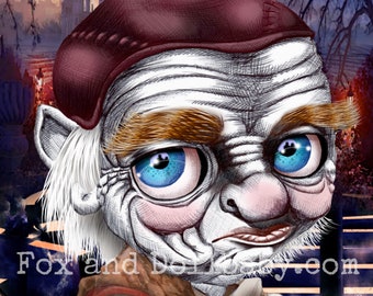 Hoggle, Special Edition  Art Print by de Shan