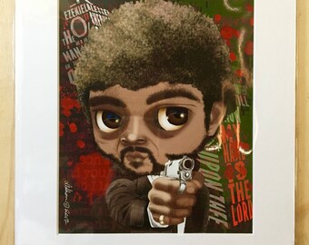 Jules Winnfield Ezequiel 25:17 Edición impresa por de Shan