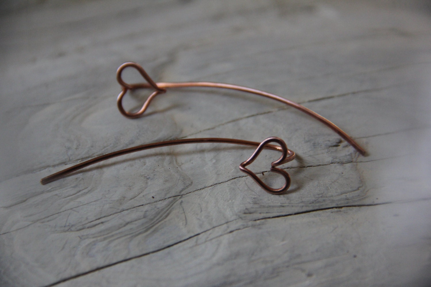 Long Post Stud Earrings Tiny Minimalist Sterling Silver Heart Etsy