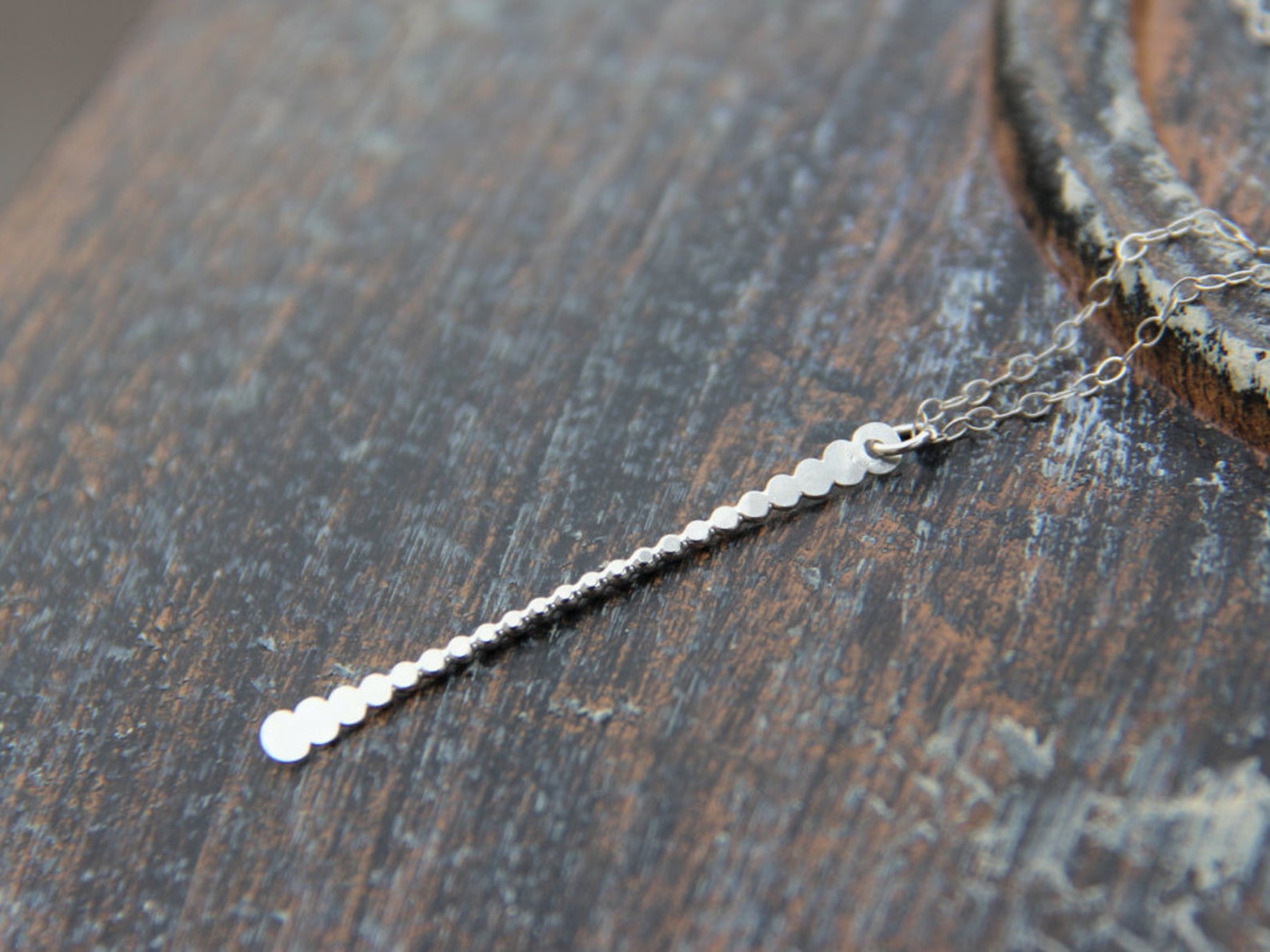 925 Silver Delicate 8mm Bead And Bar Bracelet main image 0
