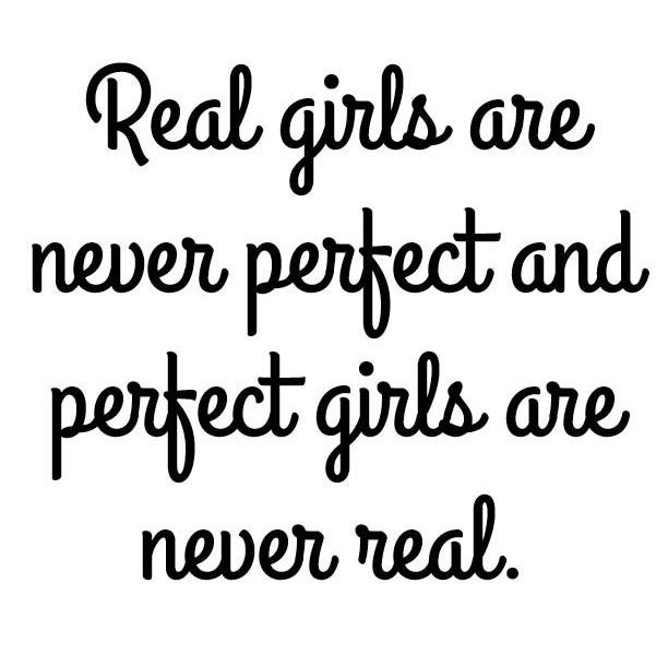 DIY / Iron on Vinyl / real Girls Are Never Perfect and - Etsy