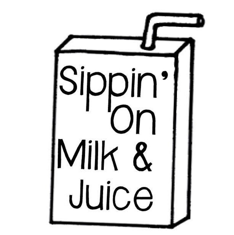 DIY / Iron on Vinyl / Sippin on Milk and Juice / Kid / Etsy