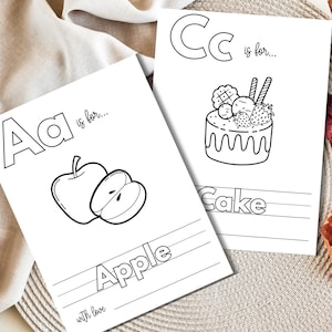 Baby&#39;s First ABC Book Baby Shower Alphabet Book Baby Shower Coloring Pages Baby Shower Coloring Book Instant Download First Alphabet Book