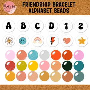 Retro Friendship Bracelet Bulletin Board Kit: Groovy Classroom Decor (Printable DIY)