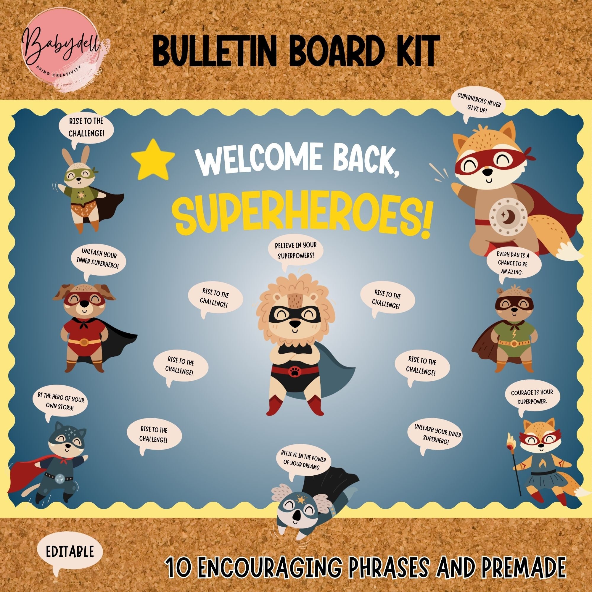 Super Theme Hero Classroom Bulletin Board Decorations Super Theme Hero, image size:2000x2000