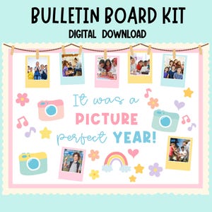 Bulletinboardkit eindejaar: klasfotodisplay (digitale download)
