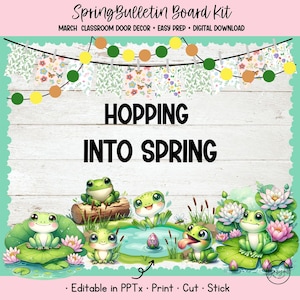 Frog Spring Bulletin Board Kit: Christian Classroom Decor