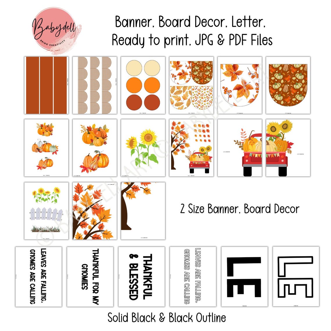 Printable Thanksgiving Bulletin Board Kit With Bible Verse for a ...