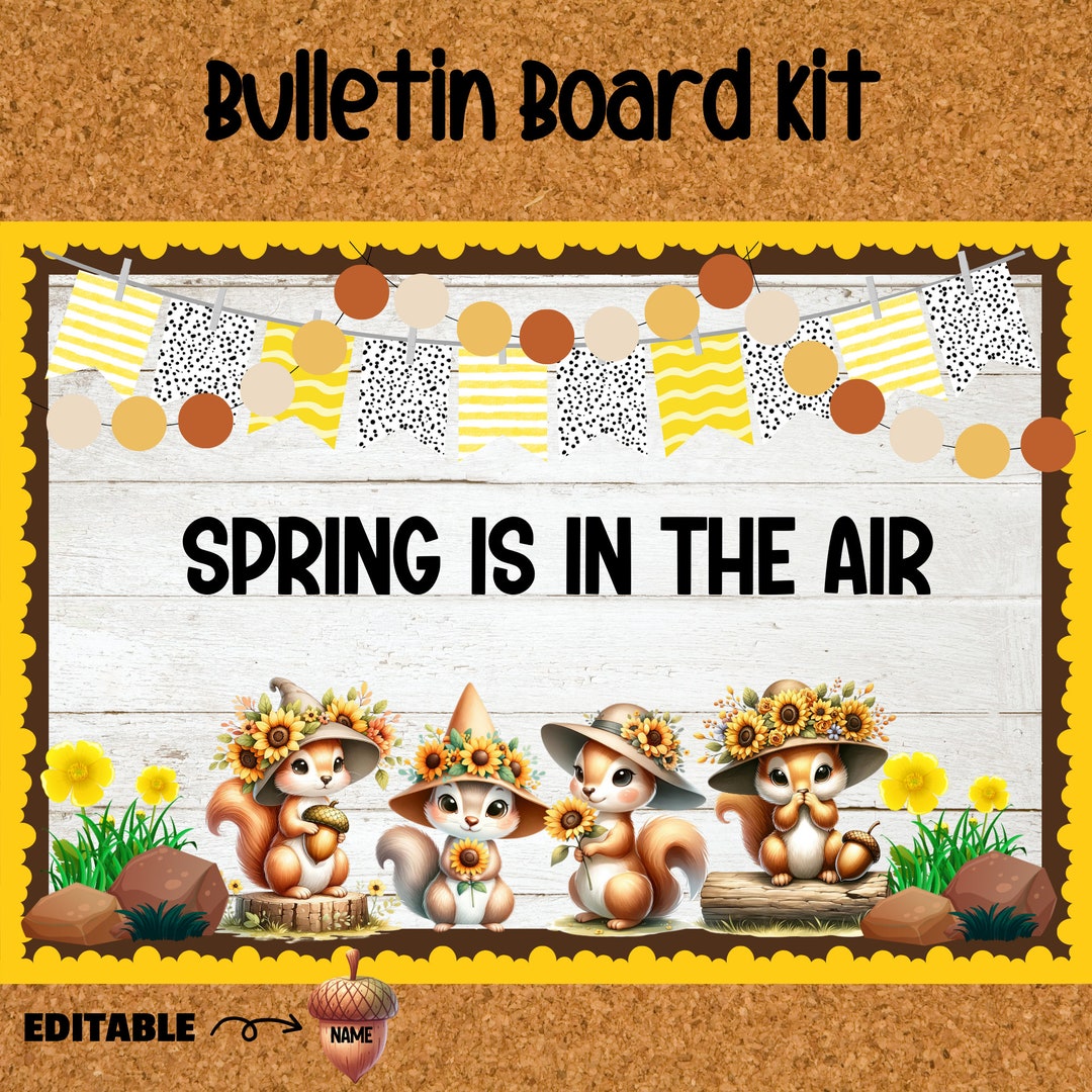 SPRING Bulletin Board Spring Classroom Bulletin Board Kit Classroom ...