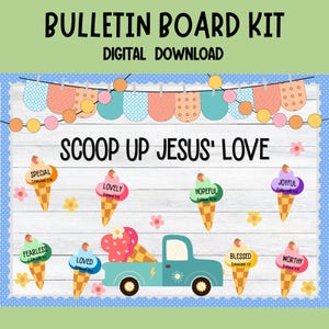 Christian Bulletin Board Kit: Summer Bible Theme (Printable)