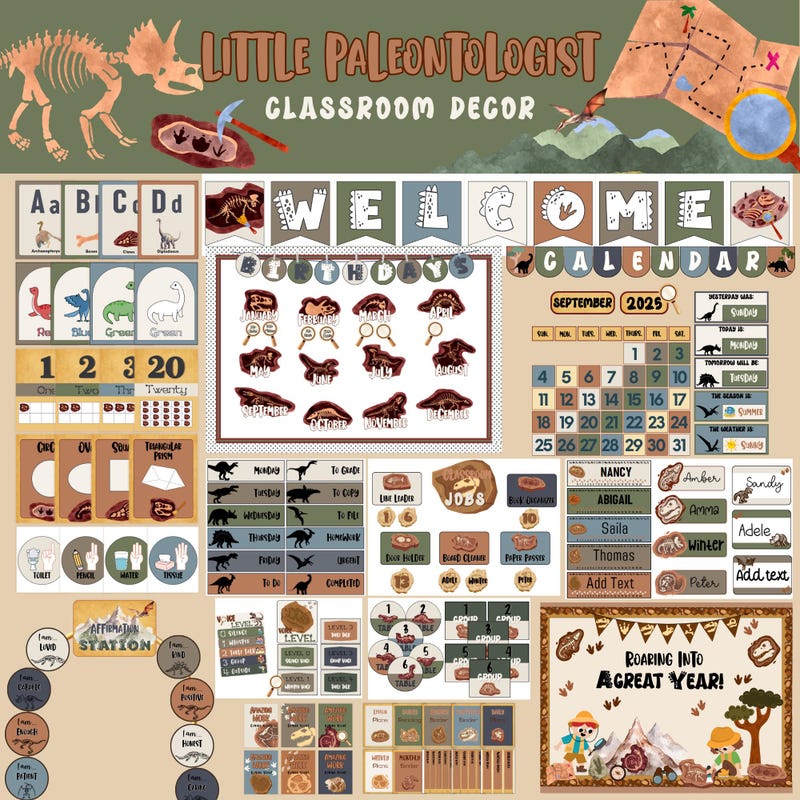 Dinosaur Theme Classroom Decor - Etsy