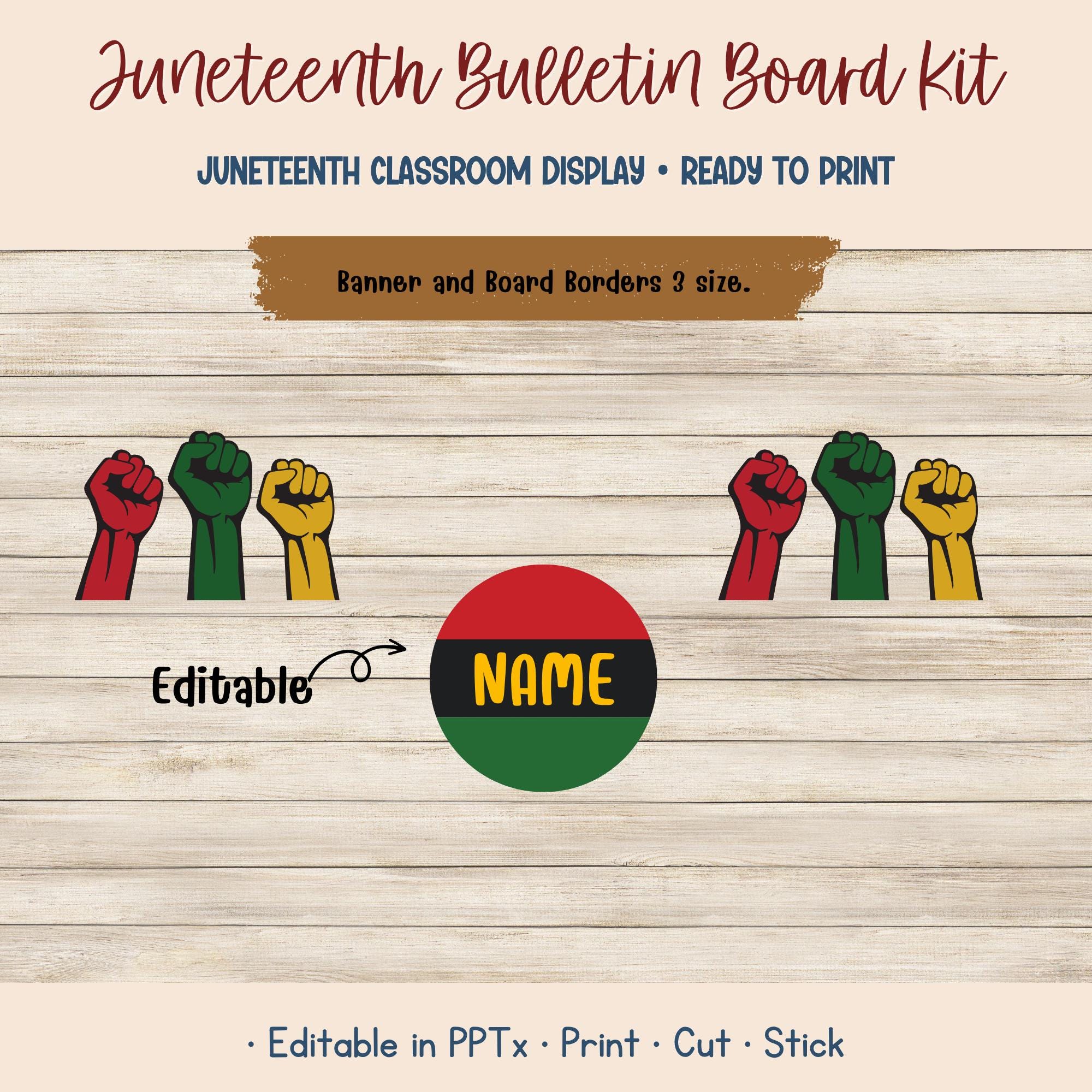Outus 59ft Juneteenth Bulletin Board Kente Borders – 60-Piece African Themed Classroom Decor With Sticky Points