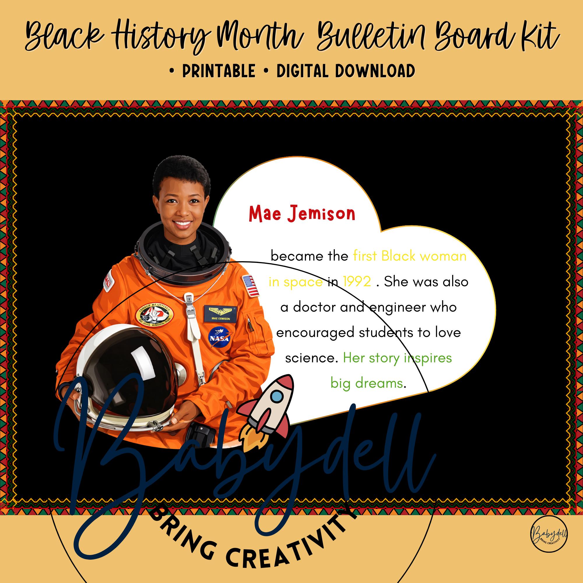 Black History Month Bulletin Board Kit 12 Important Figures Classroom ...
