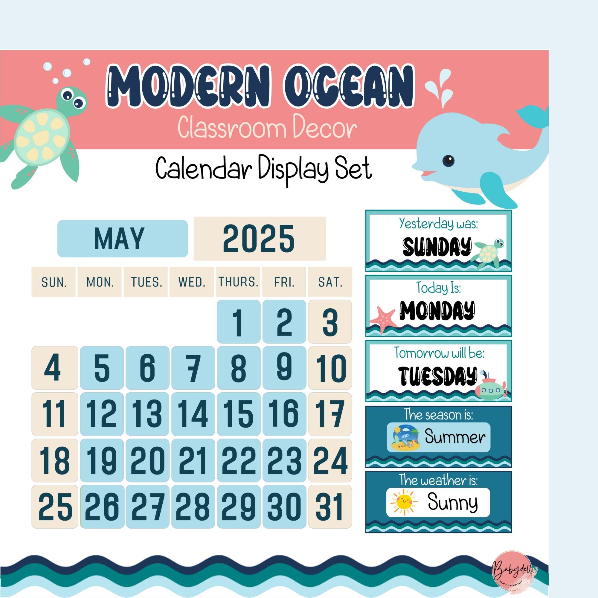 Ocean Classroom Decor Bundle Under the Sea Theme Printable Bulletin ...