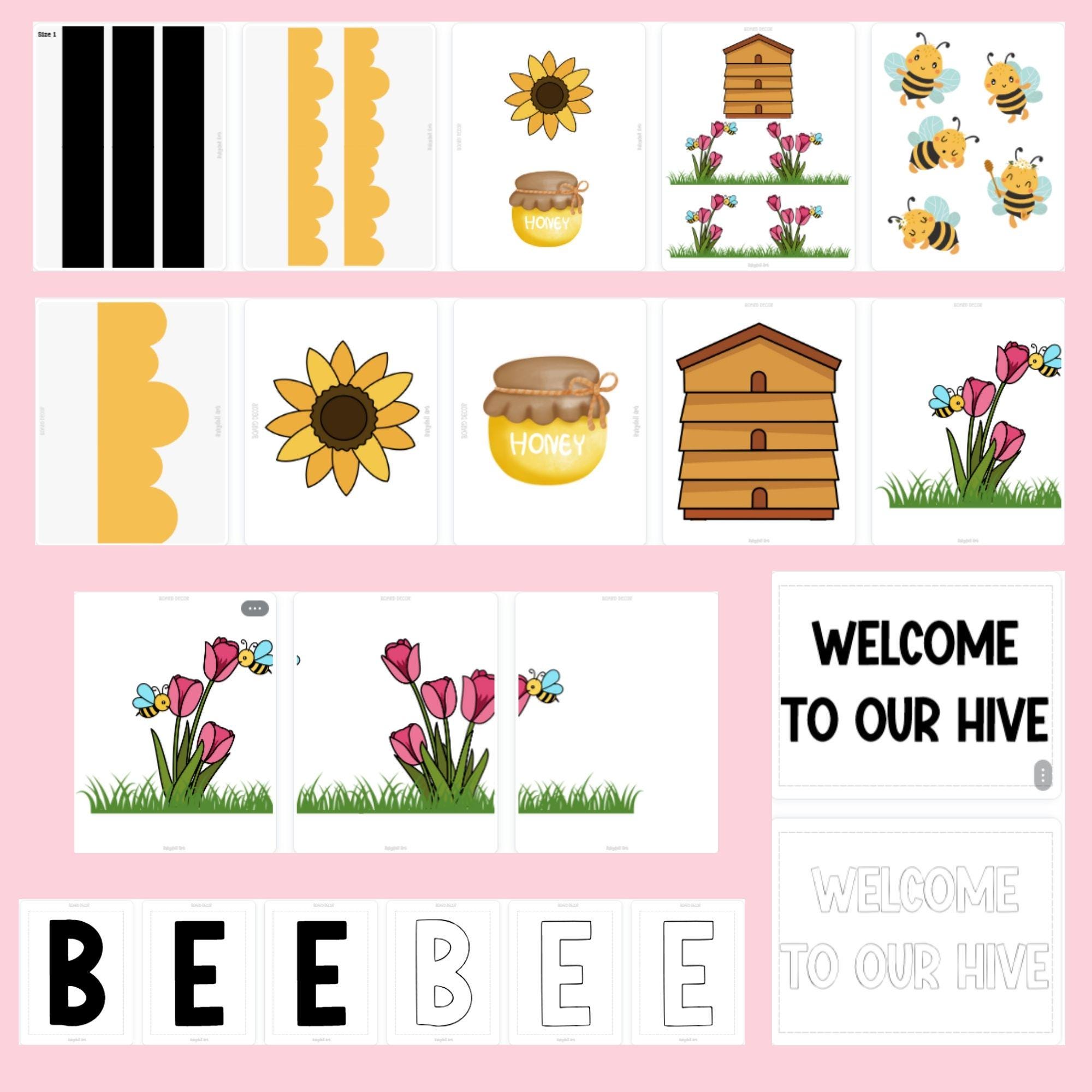 Spring Bee Bulletin Board Kit for April Classroom Door Decor - Etsy ...