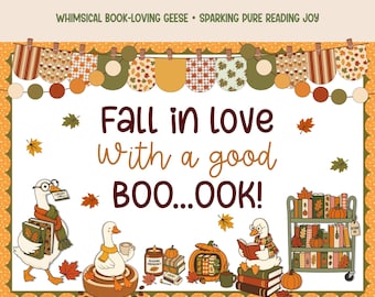 Fall Bulletin Board Kit Goose Library Reading Corner Classroom Decor