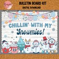 Groovy Winter Bulletin Board Kit | January Bulletin Board | Snowman Classroom Decor | Christmas Holiday Theme product logo
