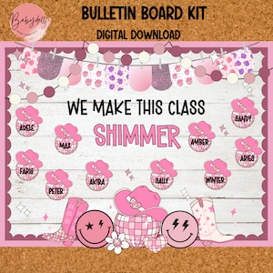 Groovy Welcome Back Bulletin Board, Shimmer Classroom Door Decor, Retro Back to School Display, Printable Teacher Resource, 70s Theme