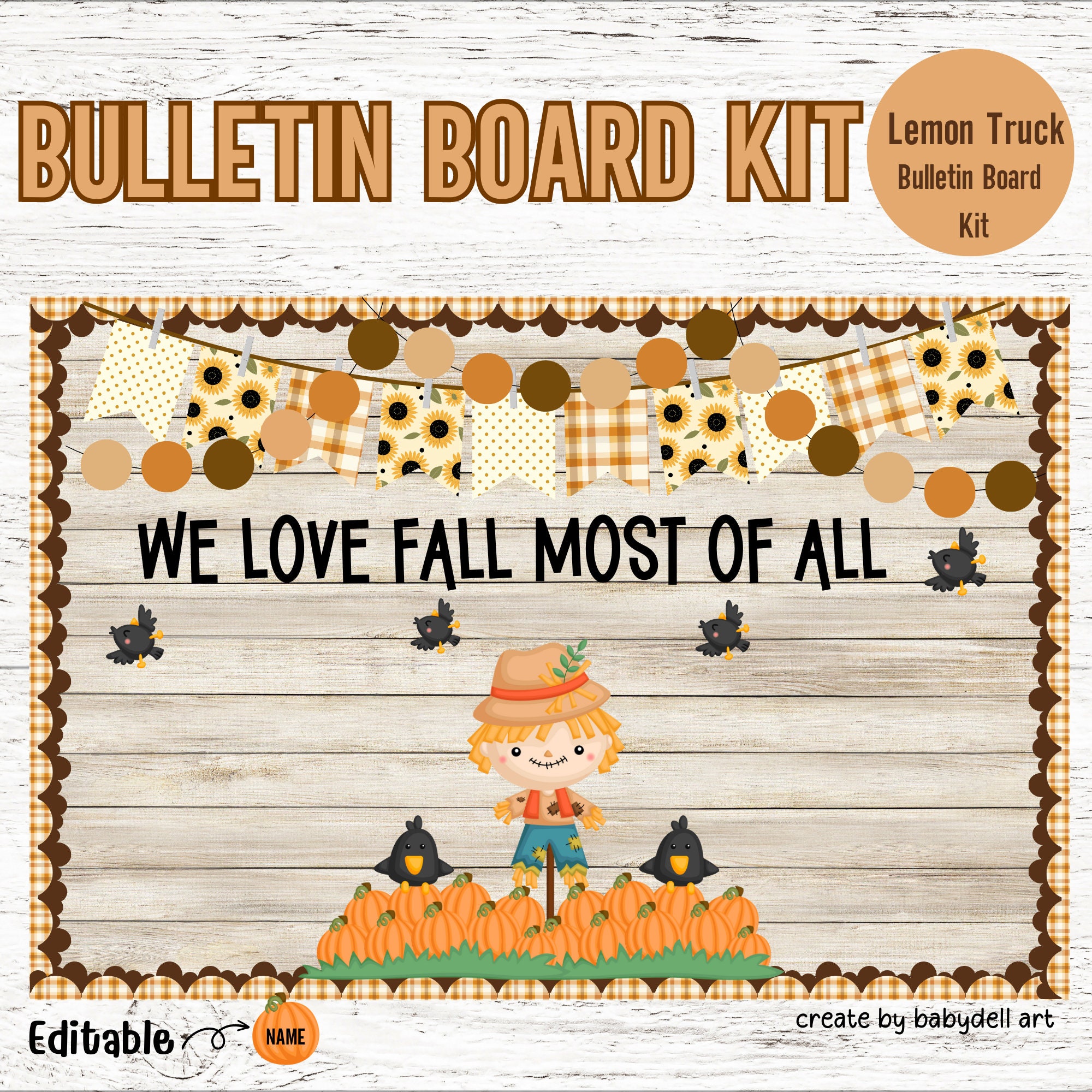 Fall Scarecrow Bulletin Board or Door Decoration – Teaching with Briana  Beverly