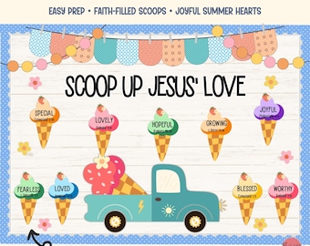 Christian Board Kit Summer Bible Theme Sunday School Classroom Decor