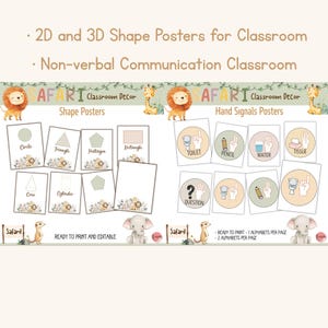 Safari Classroom Decor Bundle Neutral Jungle Theme Boho Animal Print ...
