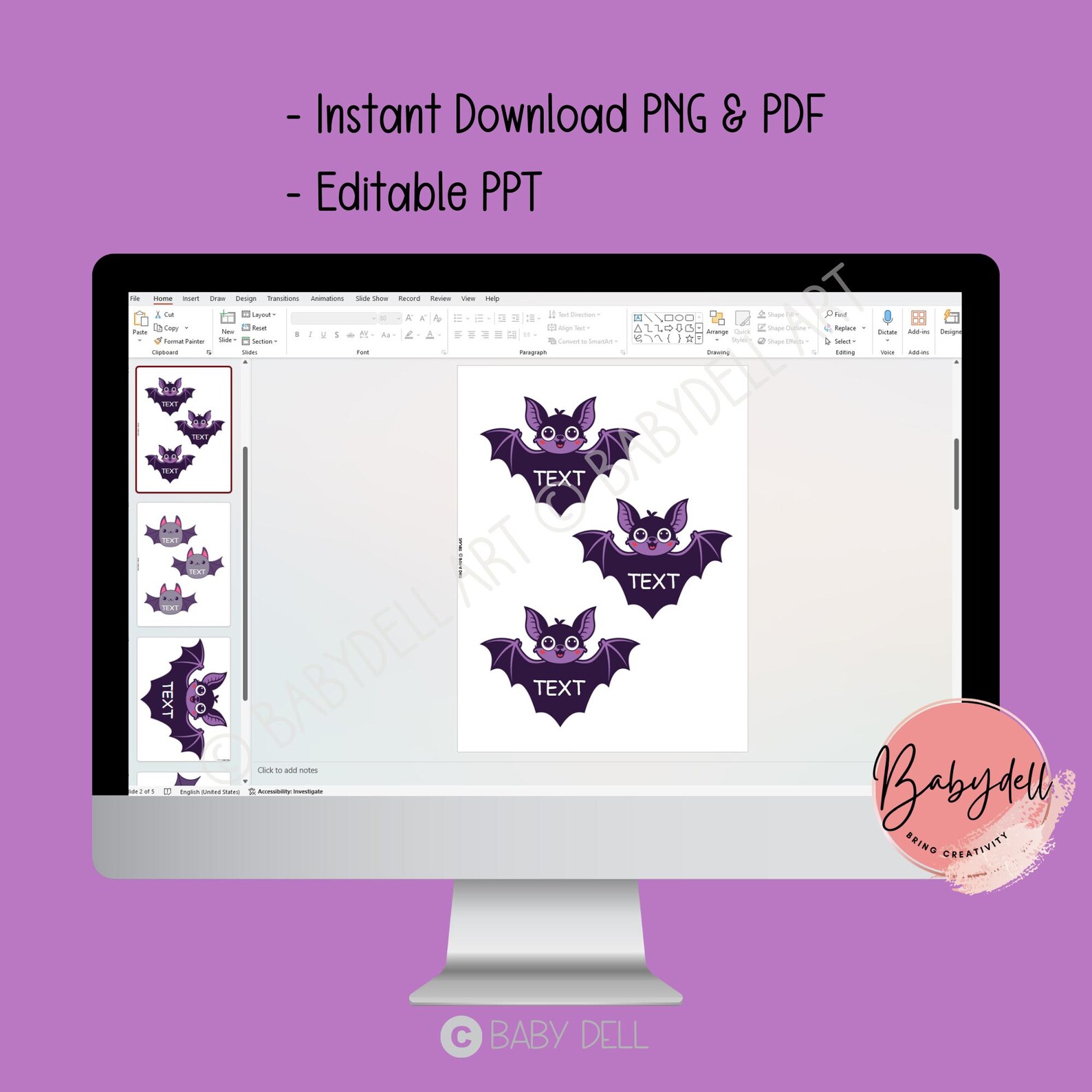 Bat Halloween Bulletin Board Kit: Editable Classroom Decor (digital ...