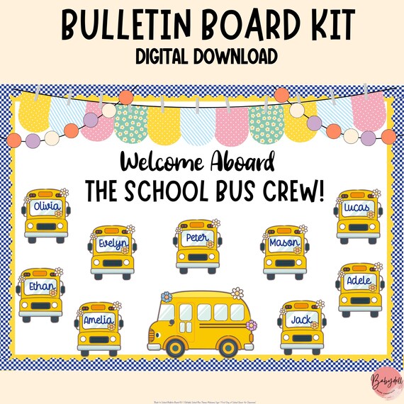 School Bus Bulletin Board Ideas