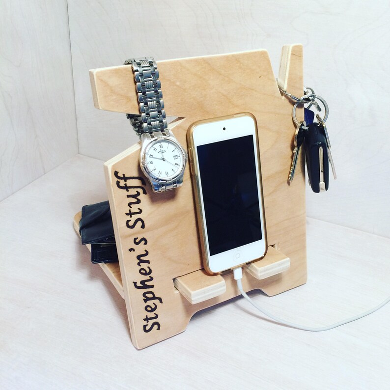 Docking Station Charging Unit Fathers Day Desk Tidy Wedding Etsy