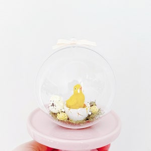 Easter Chick Bauble Ornament, Cute Easter Home Decor, Easter Chicken Bauble Ornament