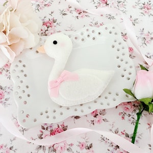 Entzückender Filz Schwan Plushie 9 cm