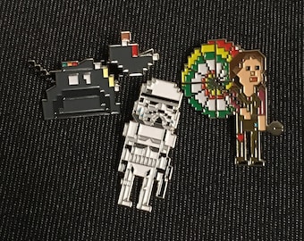 Series 1 - Enamel Diecast 1.5" PixelWho Pins (8bit)