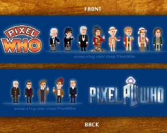 Discounted - Pixel (8 bit) Every Doctor Bookmark