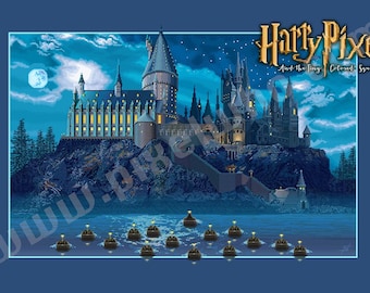 Accio Pixels! Wizarding School Print [8-Bit Pixel Art Style] - UPDATED 2025