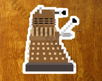 Pixel (8 bit) Doctor Who Dalek Sticker