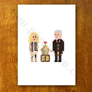 Célibataires - Affiches Doctor Who Pocket [Style Pixel Art 8 bits]