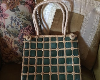 Cara Woven Shopper Bag Medium Handbag