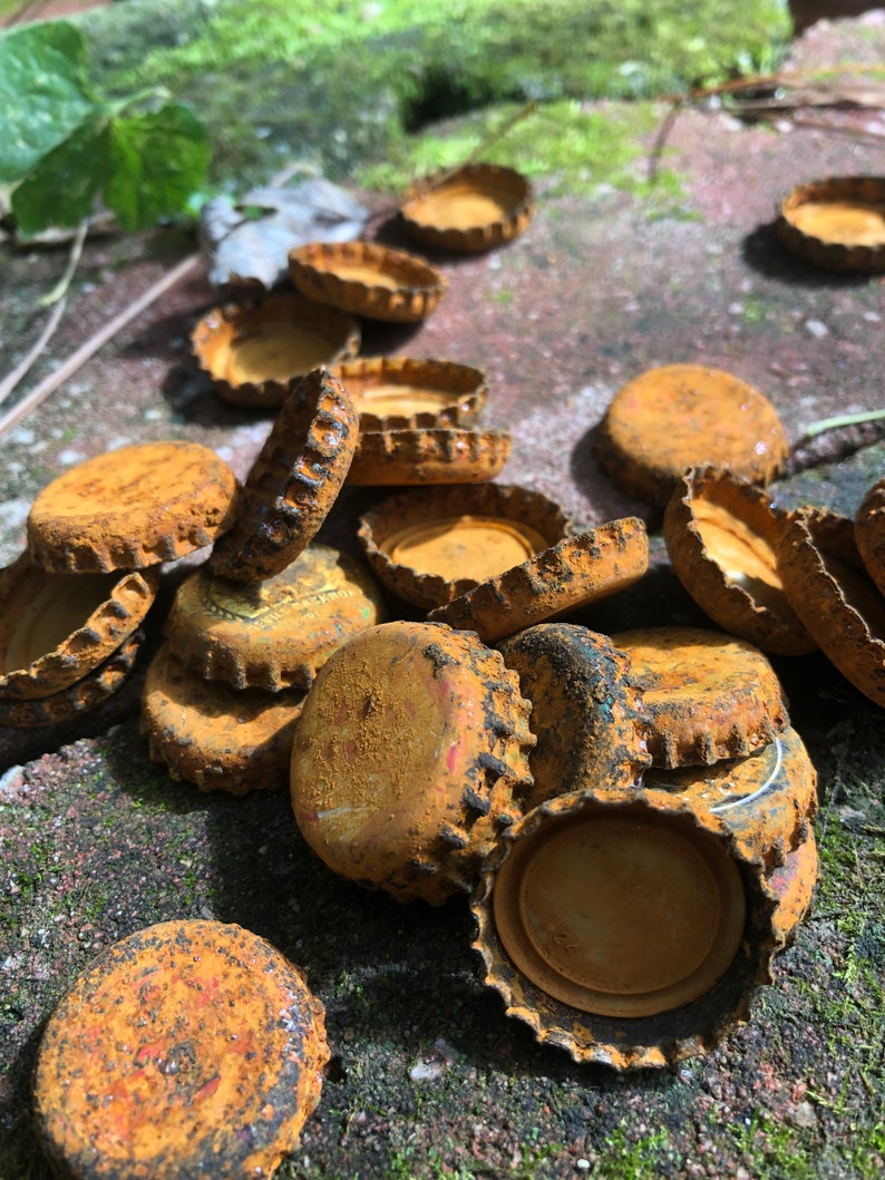 Extra Rusty Bottle Caps Post Apocalyptic Supply Wasteland Etsy