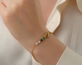 Christmas Gift,Family Birthstone Bracelet,Personalized Birthstone Bracelet,Birthstone Jewellery,Mothers Birthstone Bracelet,Mom Bracelet