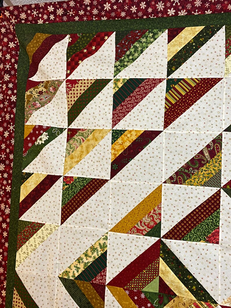 King Size Christmas Quilt Winter Blanket Ready to Quilt or Finished Etsy